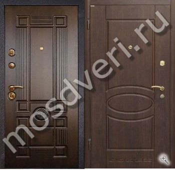 Элитная утеплённая дверь в квартиру с отделкой МДФ с двух сторон - купить от производителя Мосдвери Элитная утеплённая дверь в квартиру с отделкой МДФ с двух сторон