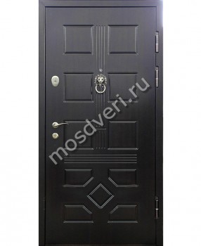 Дверь МДФ с натуральным шпоном на трех петлях с кнокером - купить от производителя Мосдвери Дверь МДФ с натуральным шпоном на трех петлях с кнокером